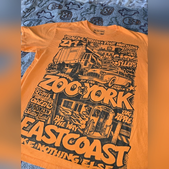 Zoo York T-Shirt - NYC 5 Boroughs East Coast Subway Graffiti T-Shirt Size XL - Picture 1 of 6